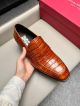 Ferragamo Man Brown Calfskin Business Leather Shoes 0428100 (7)_th.jpg